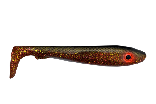 Big McRubber 25 cm 2 pack - Copper Shad by Snoken