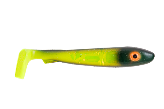 McRubber Junior Flash 17cm 2-pack Black Chartreuse
