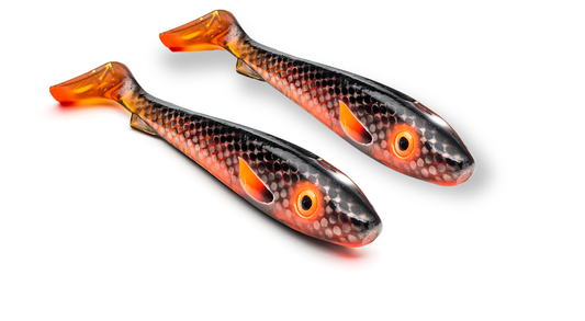 Big McRubber Flash 25cm 2 pack Motoroil Black Back