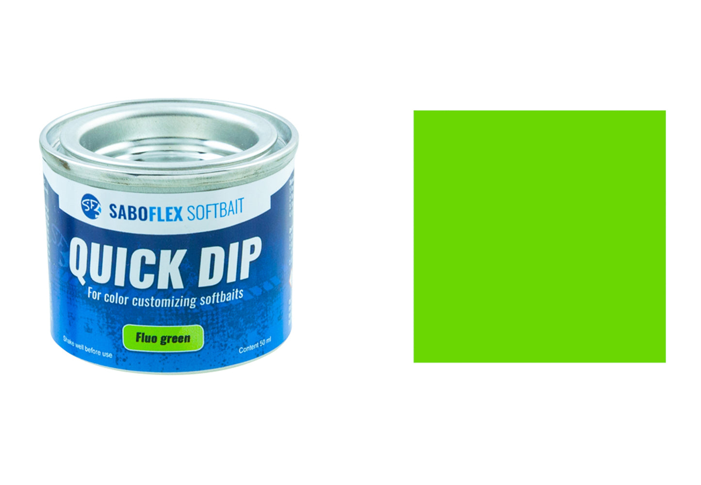 Softbait Quick Dip 50 ml Fluo. Grön