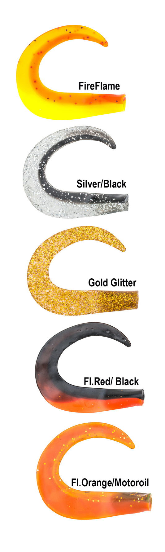 GlideTail spare tails 15-pack Mix 3