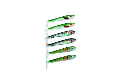 McRubber Bass 8cm 6-pack Mix UV
