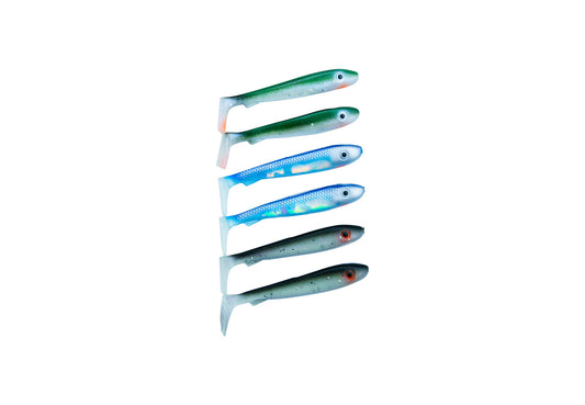 McRubber Bass 8cm 6-pack Mix Baitfish