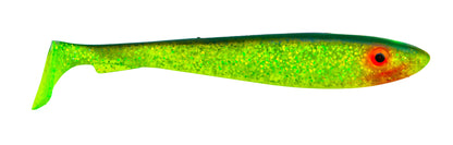 McRubber Shad 17cm C19 Black'n Chartreuse