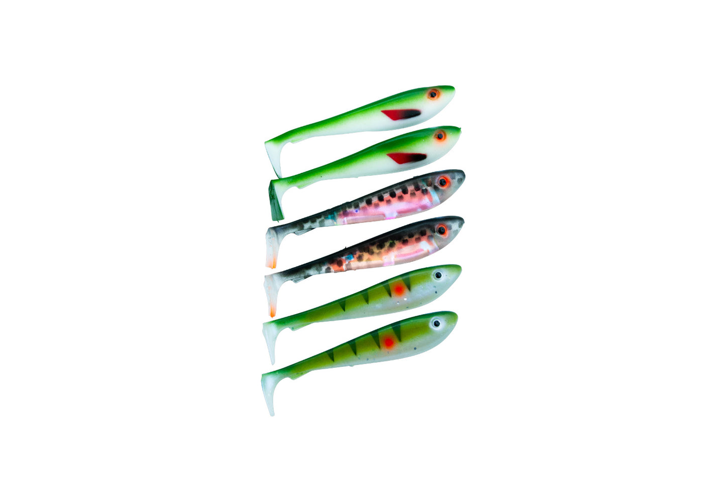 McRubber Shad 9 cm 6 pack Mix UV
