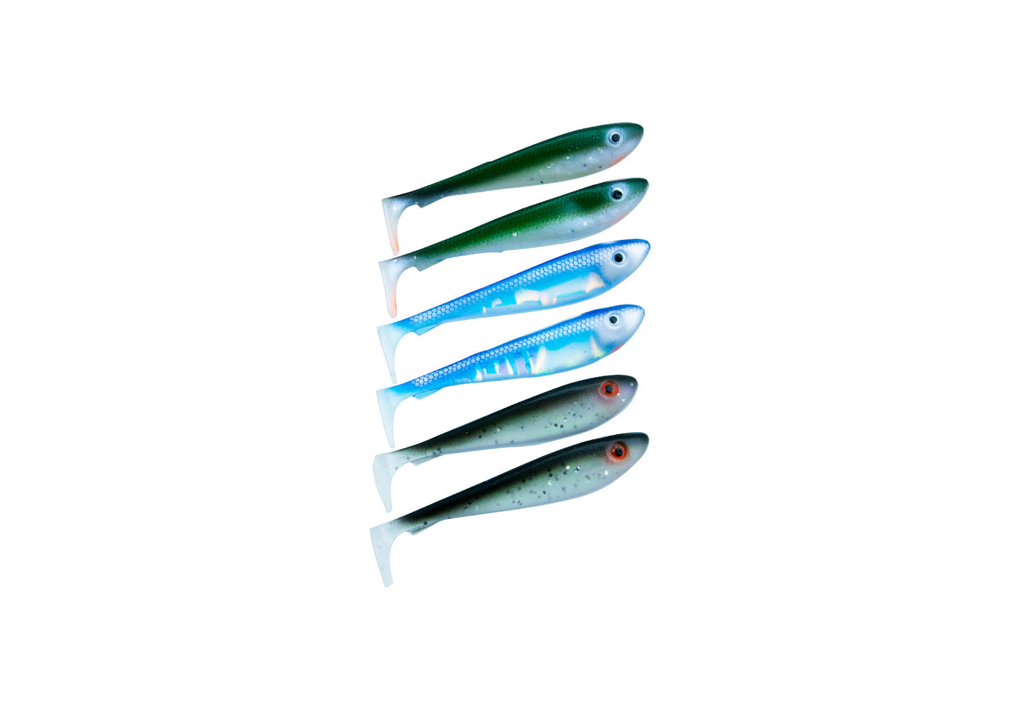McRubber Shad 9cm 6 pack Mix Baitfish