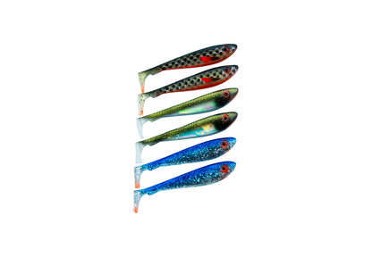 McRubber Shad 9cm 6 pack Mix Clear Sky