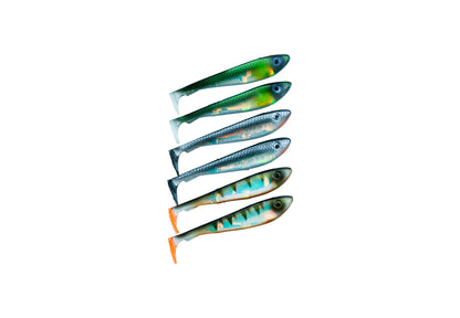 McRubber Shad 9 cm 6 pack Mix Flash