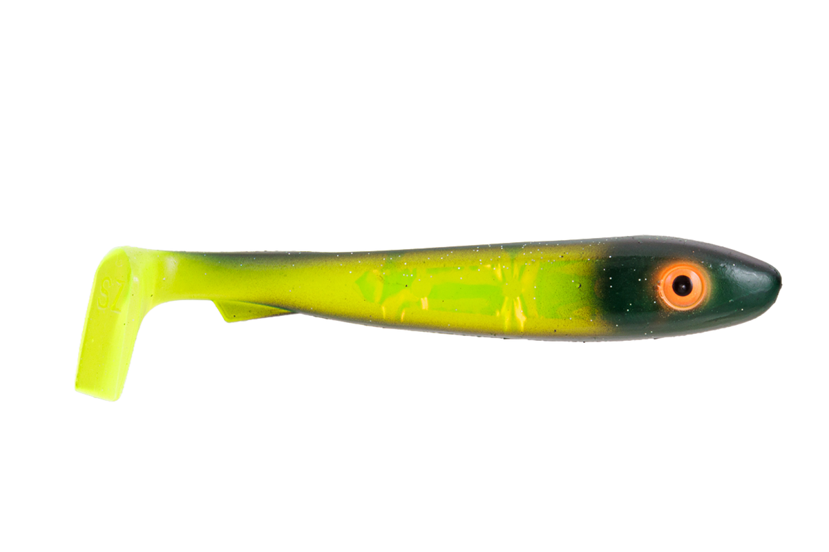McRubber Junior Flash 17cm 2er-Pack Black Chartreuse