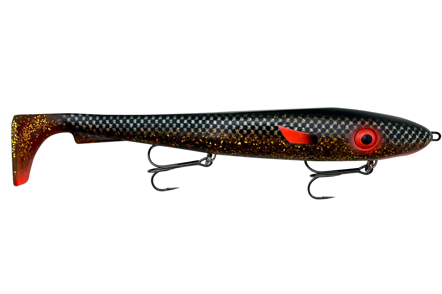 McRubber XL Rigged 30 cm 215 g Black Back Motoroil