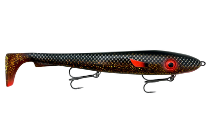 McRubber XL Rigged 30 cm 215 g Black Back Motoroil