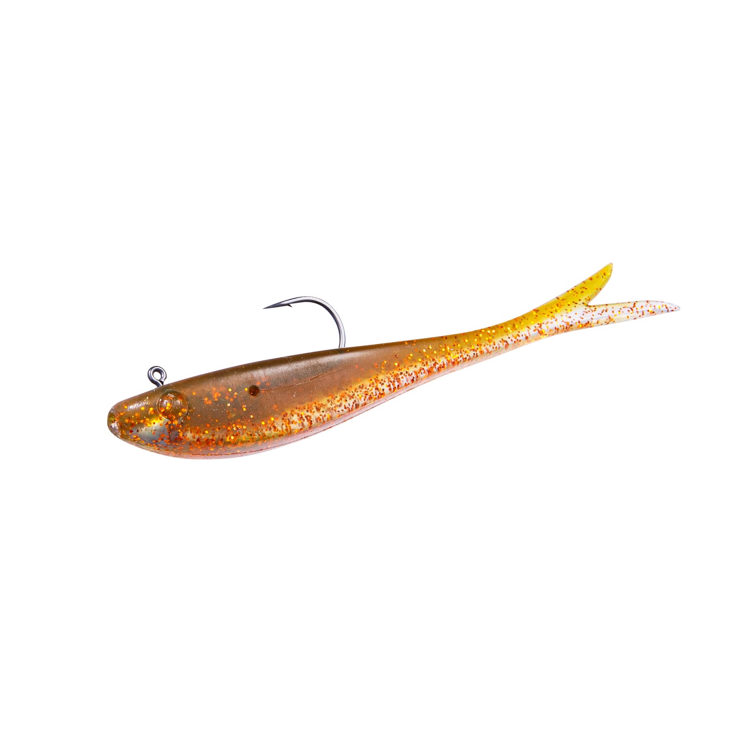 JB Fluke rigged 124mm 11,7 g - 2 pack UV Brown Craw