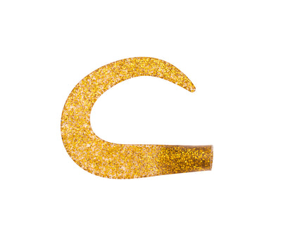 Glide Tail 3-pack C2 Gold Glitter