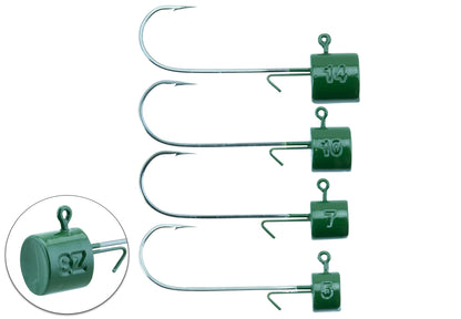 Ned Head 4/0 Bismut Dark Green 2-pack