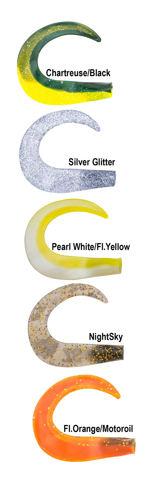 GlideTail spare tails 15-pack Mix 4