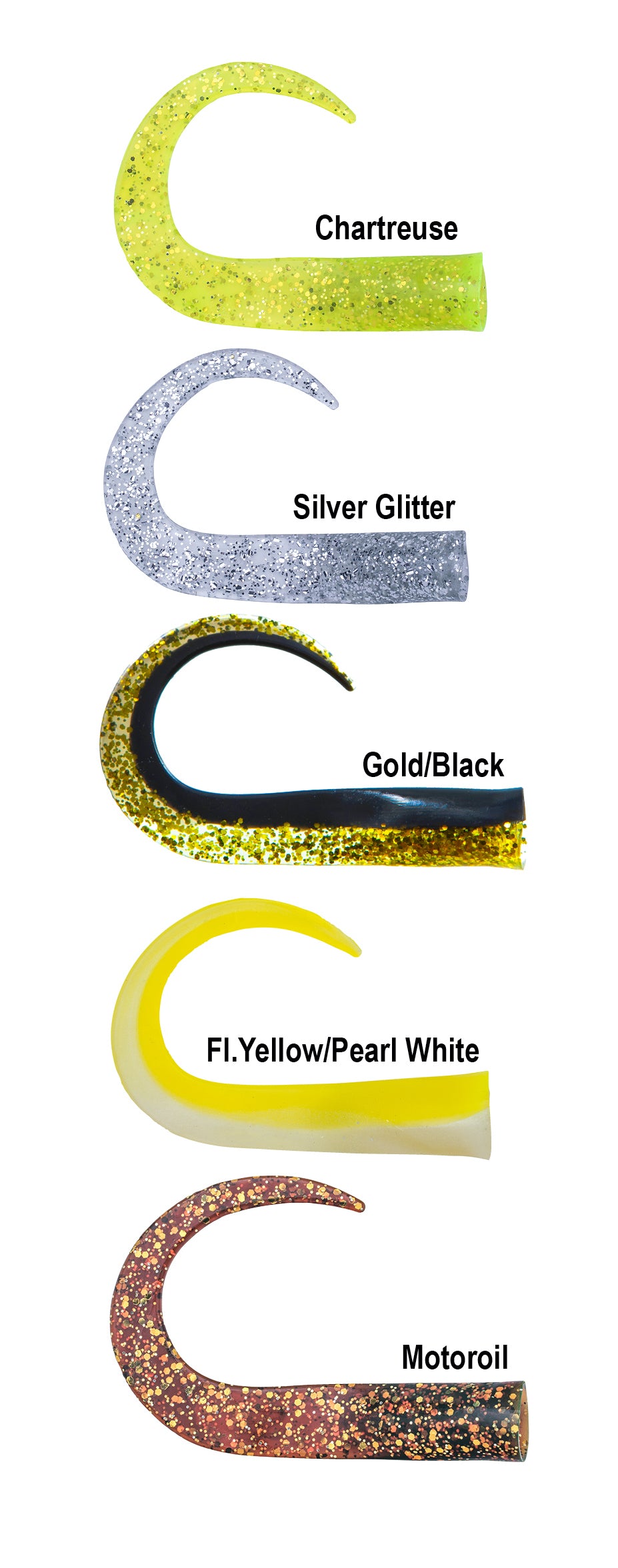 GlideTail Junior spare tails 15 pack Mix 1