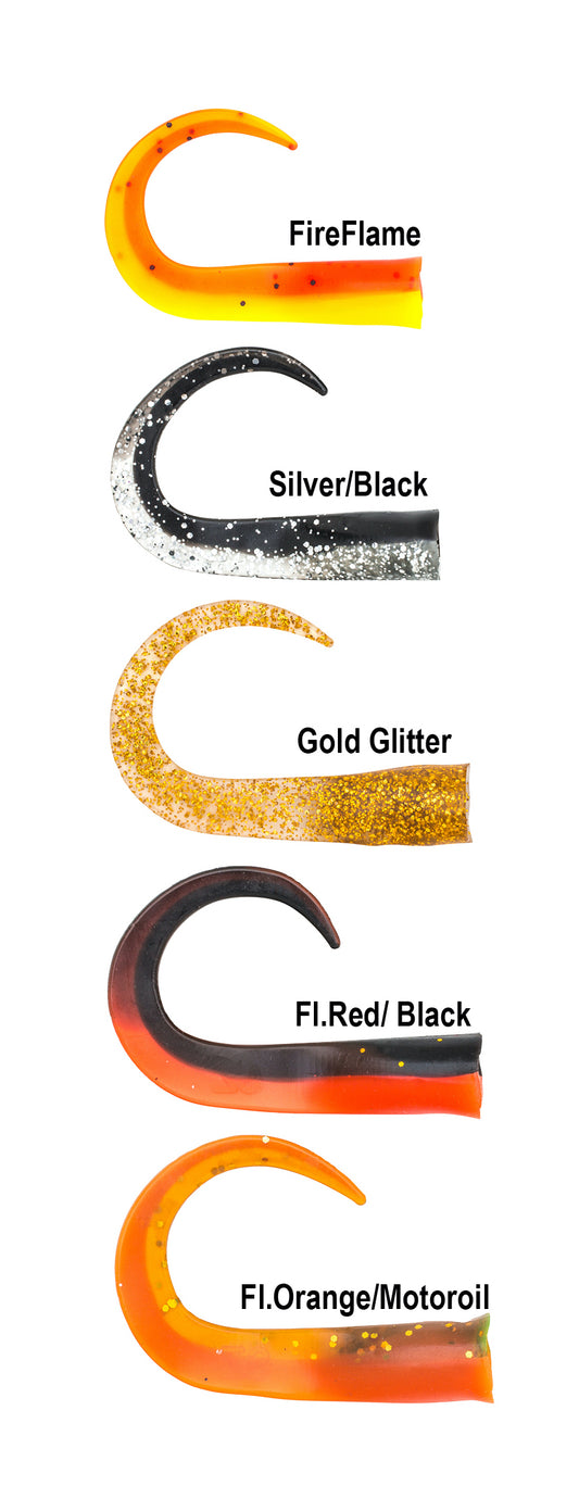 GlideTail Junior spare tails 15 pack Mix 3