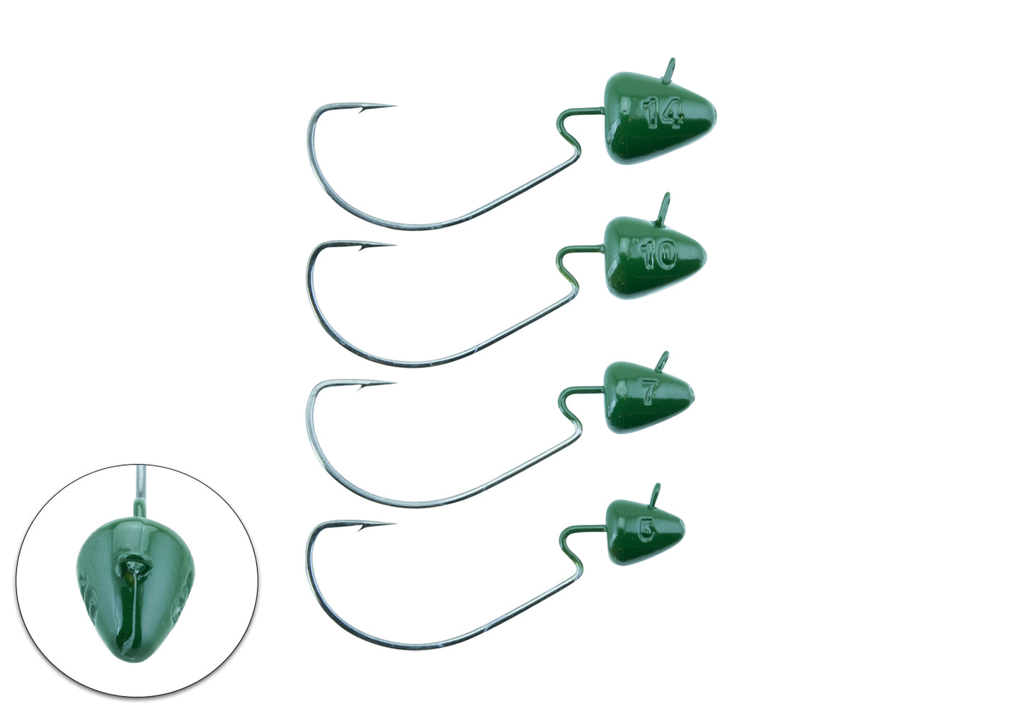 SZ Offset Bismut 2/0 Dark Green 2-pack