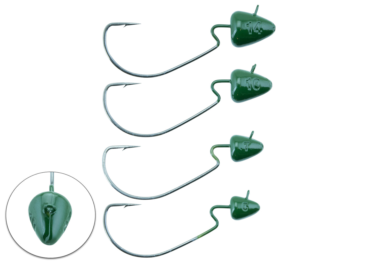 SZ Offset Bismut 4/0 Dark Green 2-pack