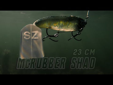 McRubber Flash Shad 23 cm Blue Silver 2-pack